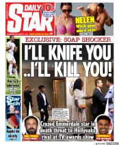 Daily Star (UK) Newspaper Front Page for 11 September 2019