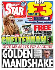Daily Star front page for 12 March 2026