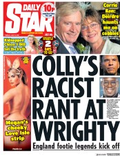 Daily Star (UK) Newspaper Front Page for 12 June 2018