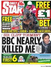 Daily Star (UK) Newspaper Front Page for 14 April 2018