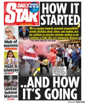 Daily Star (UK) Newspaper Front Page for 14 July 2021