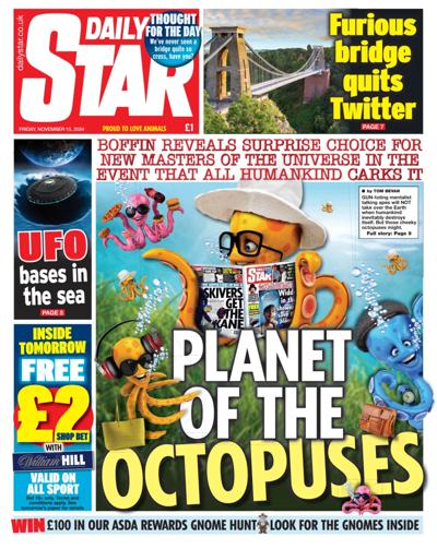 Daily Star Newspaper Front Page (UK) for 15 November 2024