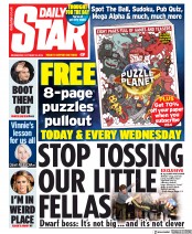 Daily Star (UK) Newspaper Front Page for 16 October 2019