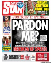 Daily Star (UK) Newspaper Front Page for 16 April 2021