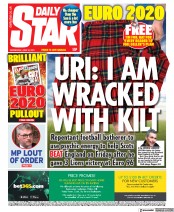 Daily Star (UK) Newspaper Front Page for 16 June 2021