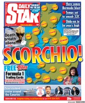 Daily Star (UK) Newspaper Front Page for 17 July 2021