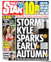 Daily Star (UK) Newspaper Front Page for 17 August 2020