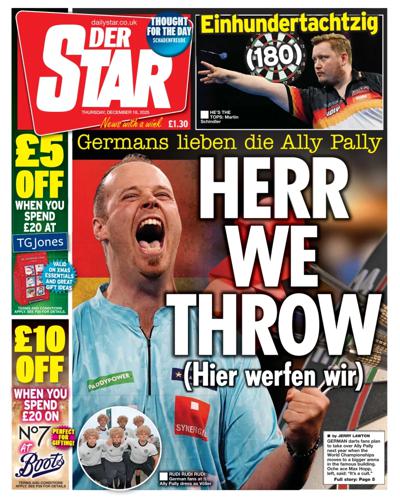Daily Star Newspaper Front Page (UK) for 18 December 2025