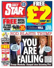 Daily Star front page for 18 June 2025