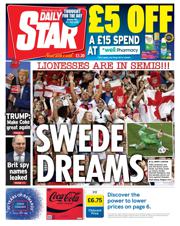 Daily Star front page for 18 July 2025