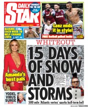 Daily Star (UK) Newspaper Front Page for 19 October 2020