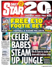 Daily Star (UK) Newspaper Front Page for 19 November 2016