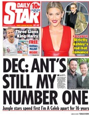 Daily Star (UK) Newspaper Front Page for 19 November 2018