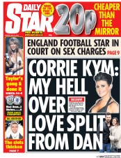 Daily Star (UK) Newspaper Front Page for 19 May 2015