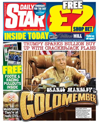 Daily Star Newspaper Front Page (UK) for 1 February 2025