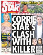 Daily Star (UK) Newspaper Front Page for 1 March 2019