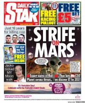 Daily Star (UK) Newspaper Front Page for 1 August 2020