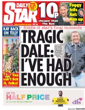 Daily Star (UK) Newspaper Front Page for 20 April 2018