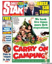 Daily Star (UK) Newspaper Front Page for 20 May 2020