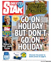 Daily Star (UK) Newspaper Front Page for 20 May 2021