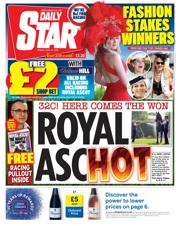 Daily Star front page for 20 June 2025