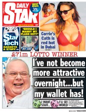 Daily Star (UK) Newspaper Front Page for 21 March 2019