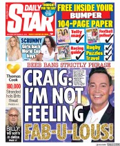 Daily Star (UK) Newspaper Front Page for 21 September 2019