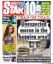 Daily Star (UK) Newspaper Front Page for 22 September 2020