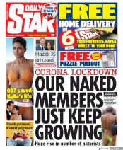 Daily Star (UK) Newspaper Front Page for 23 April 2020