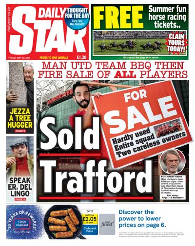 Daily Star Newspaper Front Page (UK) for 23 May 2025