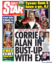 Daily Star (UK) Newspaper Front Page for 24 February 2020