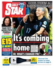 Daily Star front page for 24 July 2025