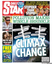 Daily Star (UK) Newspaper Front Page for 25 March 2021