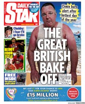 Daily Star (UK) Newspaper Front Page for 25 June 2020