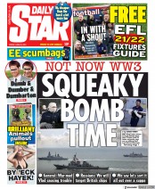 Daily Star (UK) Newspaper Front Page for 25 June 2021