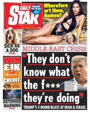 Daily Star front page for 25 June 2025