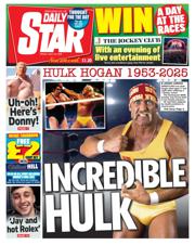 Daily Star front page for 25 July 2025