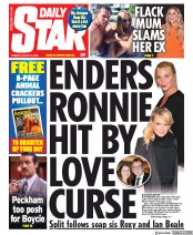 Daily Star (UK) Newspaper Front Page for 25 August 2020