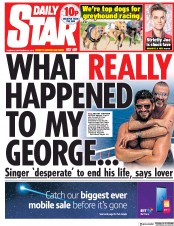 Daily Star (UK) Newspaper Front Page for 25 September 2018