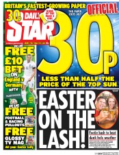 Daily Star (UK) Newspaper Front Page for 26 March 2016