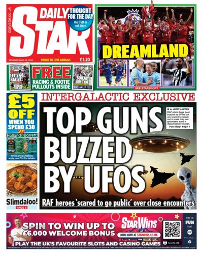 Daily Star Newspaper Front Page (UK) for 26 May 2025