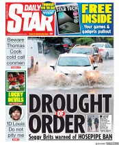 Daily Star (UK) Newspaper Front Page for 26 September 2019