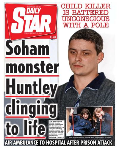 Daily Star Newspaper Front Page (UK) for 27 February 2026