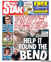 Daily Star (UK) Newspaper Front Page for 27 March 2021