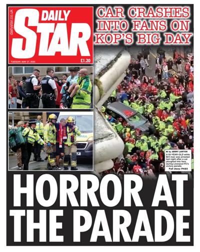 Daily Star Newspaper Front Page (UK) for 27 May 2025