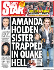 Daily Star (UK) Newspaper Front Page for 28 April 2015