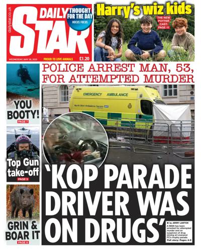 Daily Star Newspaper Front Page (UK) for 28 May 2025