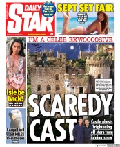 Daily Star (UK) Newspaper Front Page for 28 August 2020