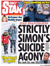 Daily Star (UK) Newspaper Front Page for 29 January 2019