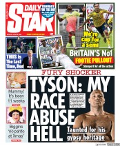 Daily Star (UK) Newspaper Front Page for 29 June 2020